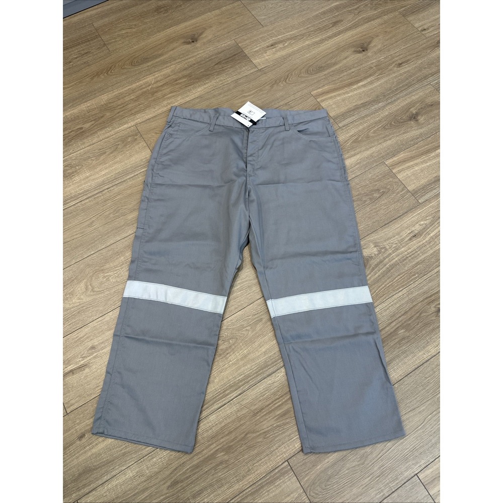 NWT Crude FR Work Pants 44x30 Gray 2112 CAT 2 RN Utility Phone Pocket